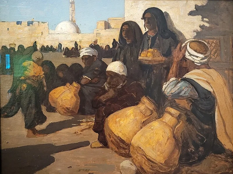 1863-Charles Cottet - I commercianti di petrolio ad Assiut